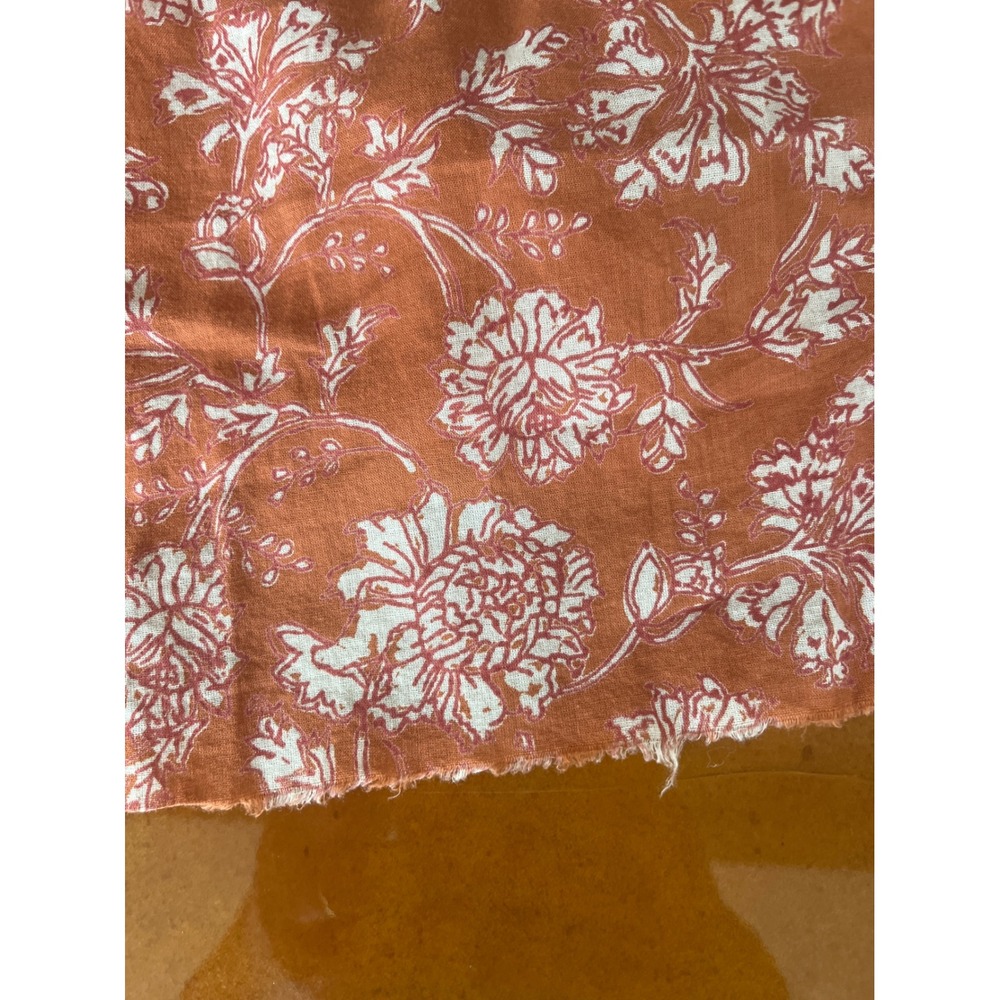 Free People Bonita Tiered Midi Dress Size Small Terracotta Floral 100% Cotton - Picture 12 of 13